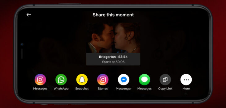 Netflix con la nuova funzionalità Moments ha integrato la condivisione delle scene preferite